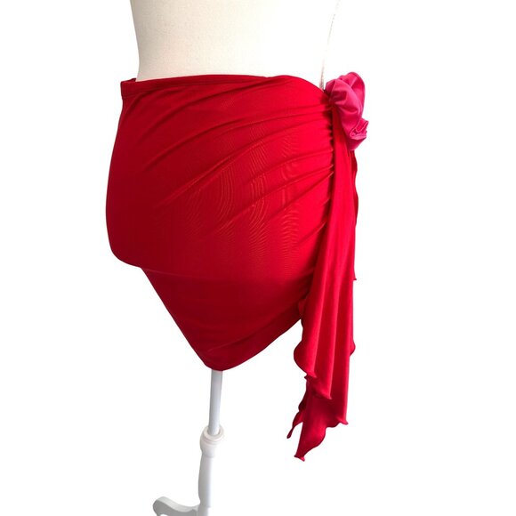 Lovers and Friends Cordelia Mini Skirt in Red & Pink Small New Womens Flower - Picture 5 of 12